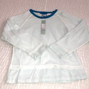 FAL Teal Long Sleeve w/Mesh Overlay Tee Shirt Jr 7